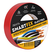 изолента smartfix electro 19мм 20м красная