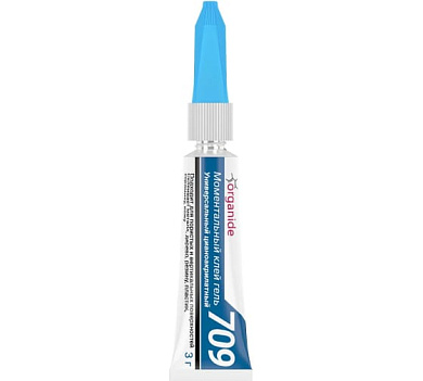 24459 моментальный клей гель organide 709, 3г., мультикарта