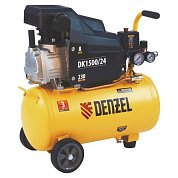 58063 компрессор denzel dc1500/24 x-pro 230л/м 24л