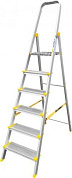 стремянка алюм проф. as706 6 ступ  (алюмет)