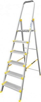 стремянка алюм проф. as706 6 ступ  (алюмет)