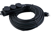 50017 удлинитель силовой атом кг 3 гнезда 30м. 4000 вт (с/з)