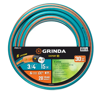 429007-3/4-15 шланг grinda поливочный 3/4" 15м