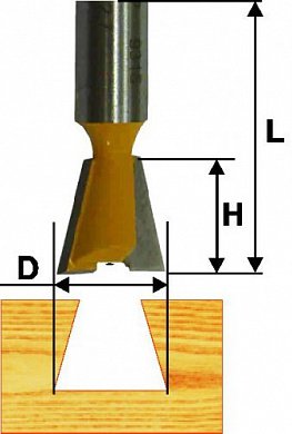 9319 фреза энкор пазовая конструкционная ласточкин хвост d.12