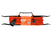 jp8402-02 удлинитель на рамке 20м (1 роз., 2,2квт, б/з, пвс,2х1) юпитер