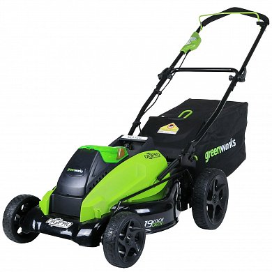 акк. газонокосилка 45см greenworks gd40lm45 40b