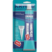 герметик силиконовый krass универсальный белый 80мл