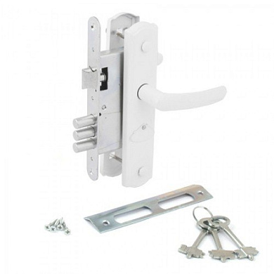 замок врезной сувальдный avers зв9-4-1-4 (белый)