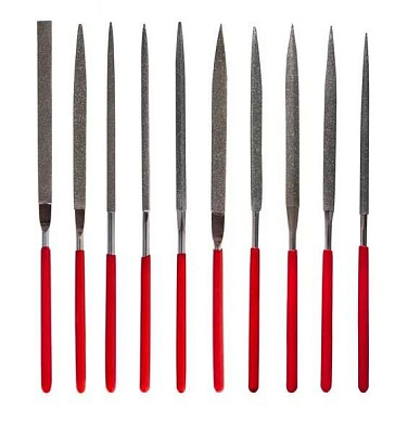 3600002 набор алмазных надфилей 140х70х3мм из 10шт