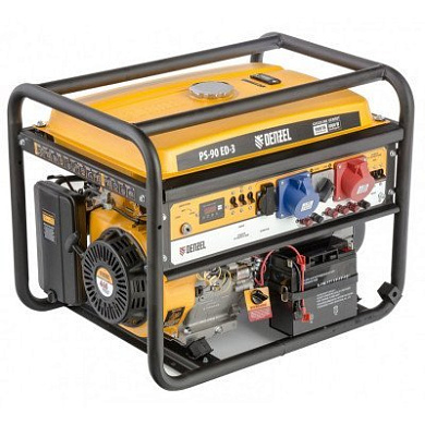 946944 генератор бензиновый denzel ps-90ed-3 9,0квт 230-400в