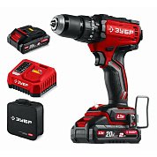 дбу-65-22 акк.ударная дрель зубр 20в 65нм li-ion