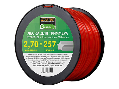 st6061-27 леска startul 2,7мм 257м звезда