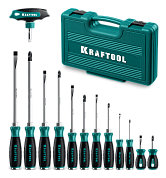 25035 набор отверток ударных kraftool из 13шт