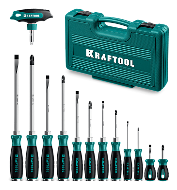 25035 набор отверток ударных kraftool из 13шт
