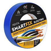 изолента smartfix electro 19мм 20м синяя