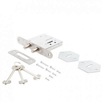 замок врезной сувальдный avers r11/s6-cr (3 keys. shank 50mm)