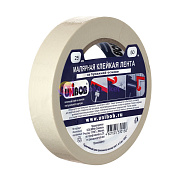 лента малярная unibob 25мм 50м белая (28135)