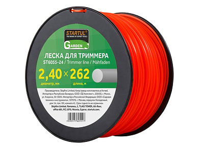 st6055-24 леска startul 2,4мм 262м круг