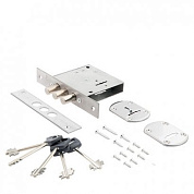 замок врезной сувальдный avers r13/s6-cr (5 keys. shank 45mm)