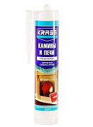 герметик krass для каминов и печей черный 300мл