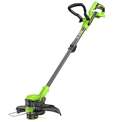 2113507 акк. триммер greenworks g40lt331 без акб и зу