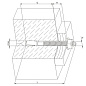 Клиновой анкер 8х 80
