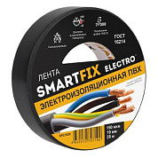 изолента smartfix electro 19мм 20м черная