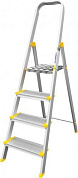 стремянка алюм проф. as704 4 ступ  (алюмет)