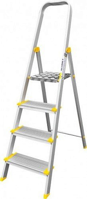 стремянка алюм проф. as704 4 ступ  (алюмет)