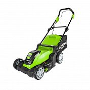 2505207 газонокосилка greenworks glm1241 40см 1200вт электрическая