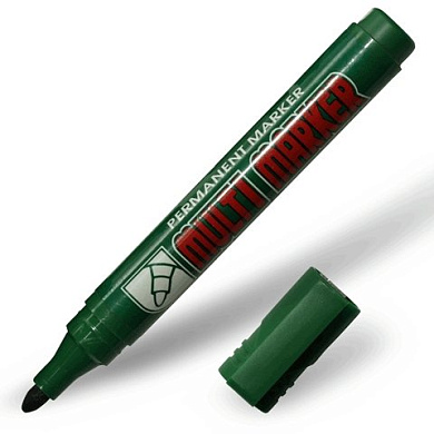 маркер crown "multi marker" cpm-800 зеленый 3мм перманентный