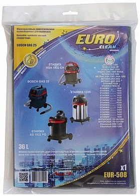 пылесборник euro clean e508 1шт., многоразовый