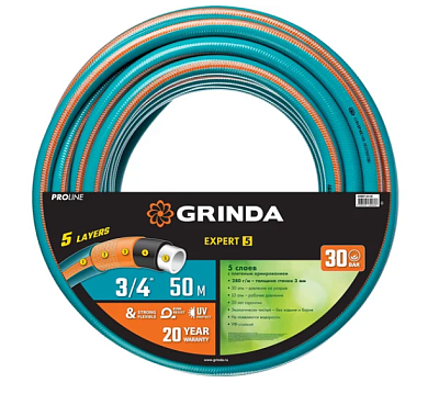 429007-3/4-50 шланг grinda поливочный 3/4" 50м
