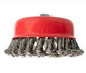 щётка-чашка hardcore для ушм 75мм кручёная проволока