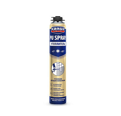 утеплитель напыляемый krass special pu spray 0,8л