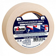 лента малярная unibob 38мм 50м белая (28138)