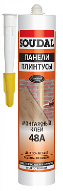 жидкие гвозди soudal 48а 280мл для панелей арт. 167919