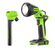 3503707 фонарь greenworks g24ul  24в (без акб и зу)