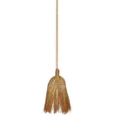 982660 метла веерная сорго с черенком (ширина рабочей части 22 см)
