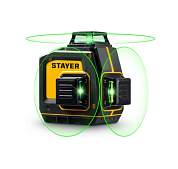 34963 лазерный нивелир stayer 50м 0,5мм зеленый