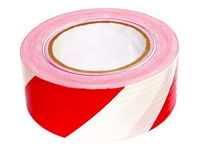 2006091 лента t4p сигнальная 200м 50мм , бело-красная