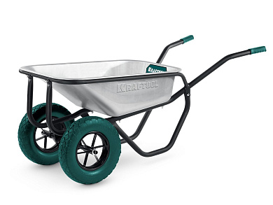 39860 тачка строительная kraftool maxdrive-2 280кг двухколесная