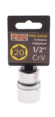 pro-52020 головка 1/2" 20мм 6гр pro startul