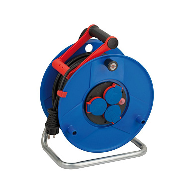 удлинитель brennenstuhl garant на катушке 3 гнезда 50м резиновый кабель