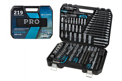 pro-219l набор головок и ключей pro startul le mans 1/4 ,3/8 и 1/2" 219пр.