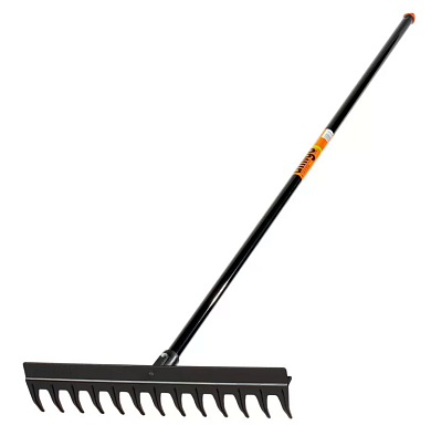 77013 грабли пластиковые с металлическим черенком amigo