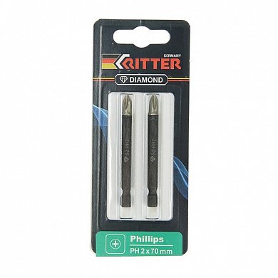 бита ritter diamod ph 2x70 мм 2шт