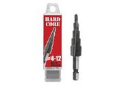 сверло по металлу hardcore 4-12мм шагово-спиральное 5ступеней