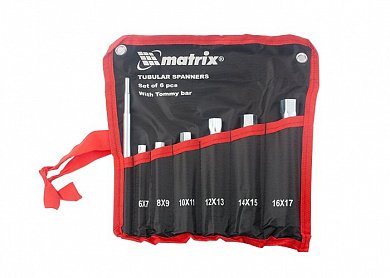 13719 набор трубчатых ключей matrix 7 предметов