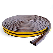 уплотнитель 4walls профиль d коричневый 10м упаковка